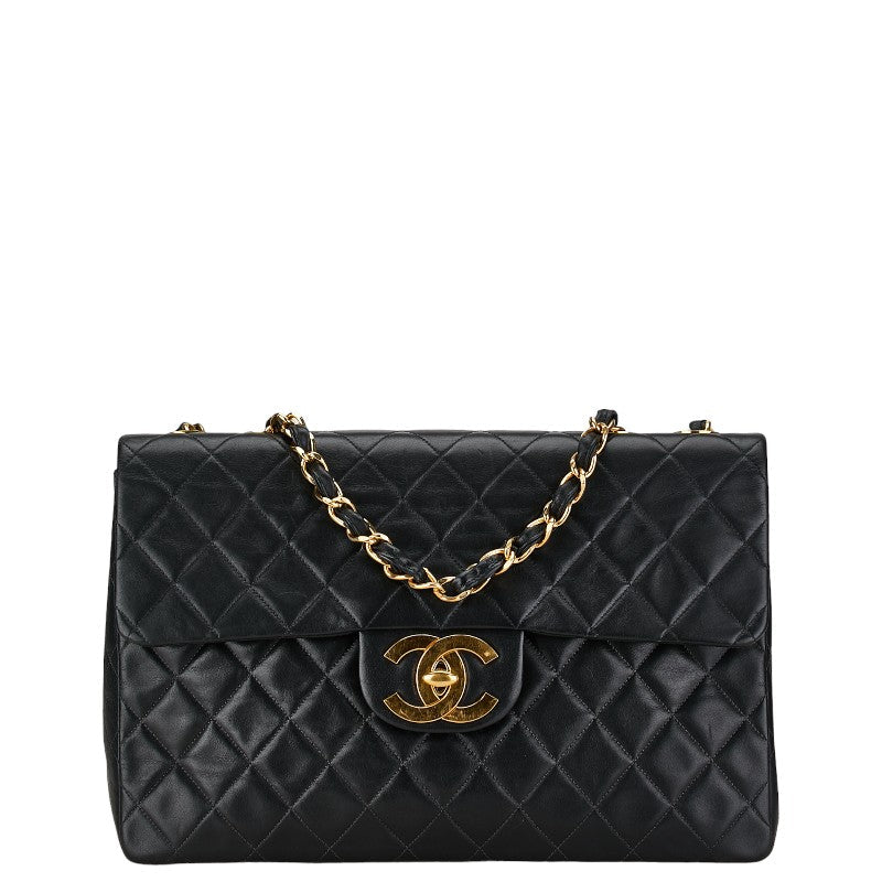 Chanel Maxi Classic Single Flap Bag Leather Shoulder Bag in Good condition