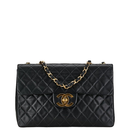 Chanel Maxi Classic Single Flap Bag Leather Shoulder Bag in Good condition