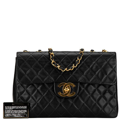 Chanel Maxi Classic Single Flap Bag Leather Shoulder Bag in Good condition