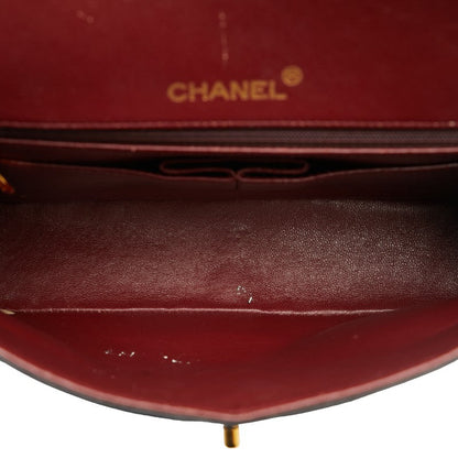 Chanel Medium Classic Double Flap Bag Leather Shoulder Bag in Good condition