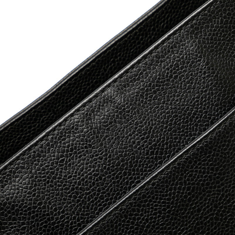 Chanel Triple CC Caviar Tote Bag Leather Tote Bag in Good condition