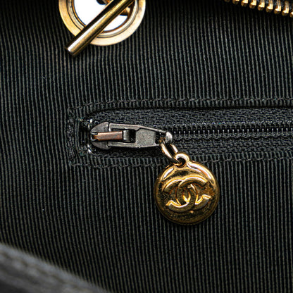 Chanel Triple CC Caviar Tote Bag Leather Tote Bag in Good condition