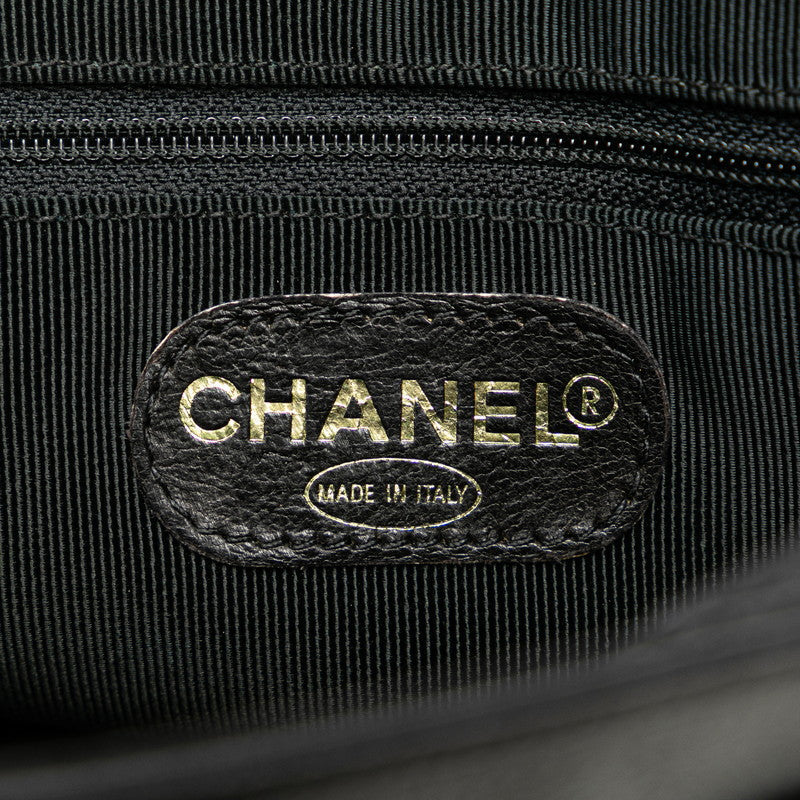 Chanel Triple CC Caviar Tote Bag Leather Tote Bag in Good condition