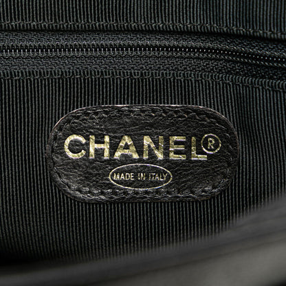 Chanel Triple CC Caviar Tote Bag Leather Tote Bag in Good condition
