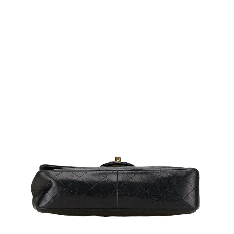Chanel CC Quilted Leather Chain Flap Bag Leather Shoulder Bag in Good condition