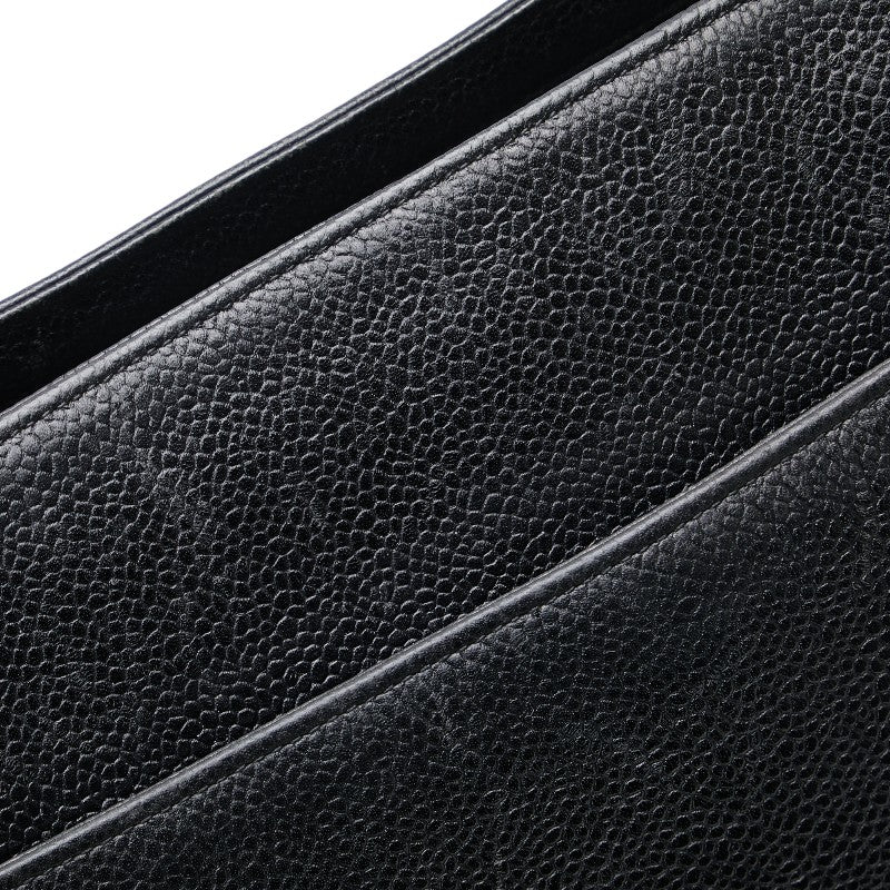 Chanel Triple CC Caviar Tote Bag Leather Tote Bag in Good condition