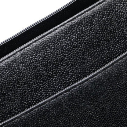 Chanel Triple CC Caviar Tote Bag Leather Tote Bag in Good condition