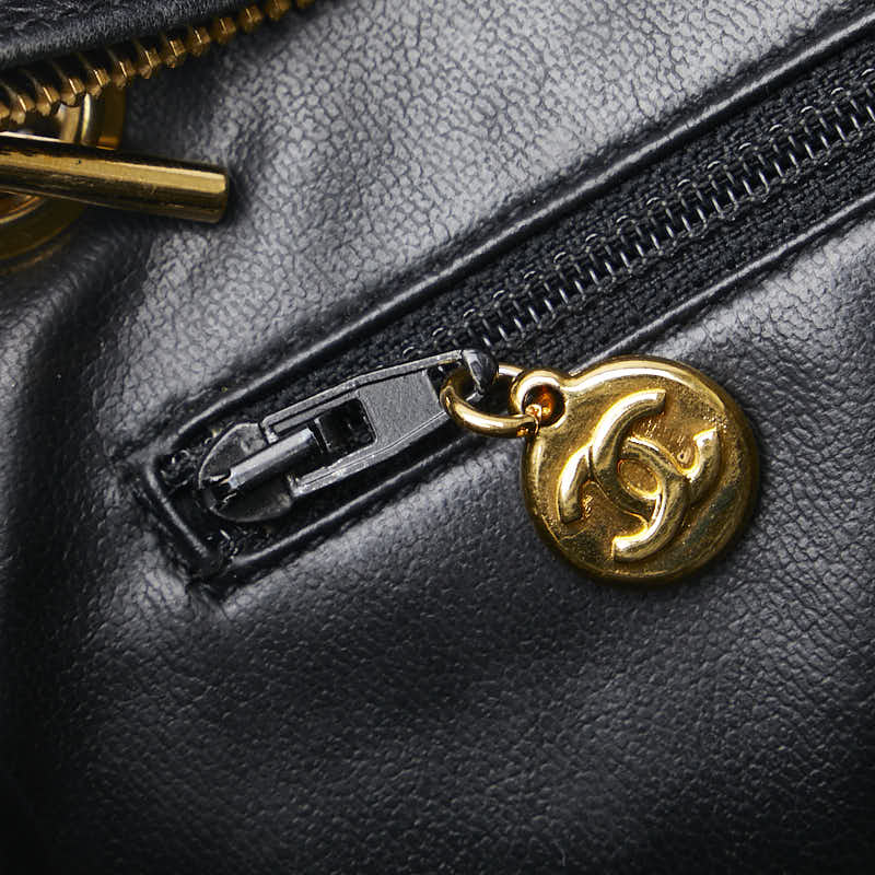 Chanel Triple CC Caviar Tote Bag Leather Tote Bag in Good condition