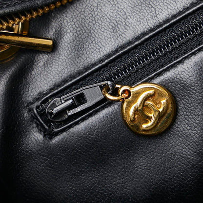 Chanel Triple CC Caviar Tote Bag Leather Tote Bag in Good condition