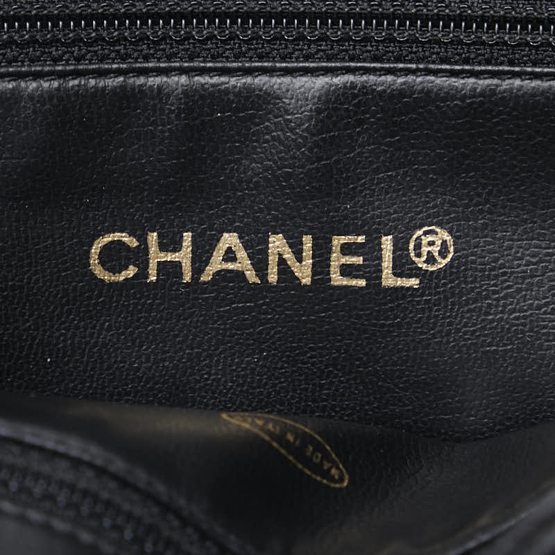 Chanel Triple CC Caviar Tote Bag Leather Tote Bag in Good condition