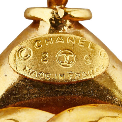 Chanel CC Diamond Pendant  Metal Necklace in Good condition