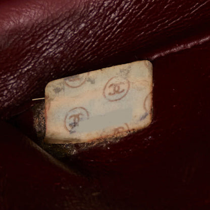Chanel CC Vertical Quilt Leather Flap Bag Leather Shoulder Bag in Good condition