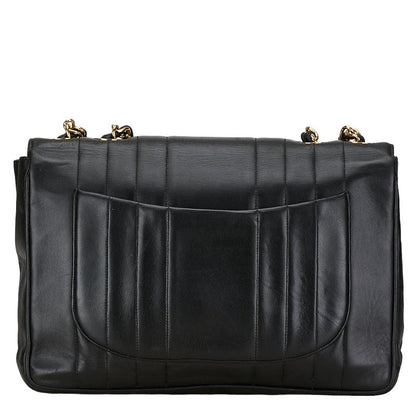 Chanel CC Vertical Quilt Leather Flap Bag Leather Shoulder Bag in Good condition