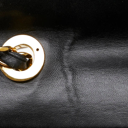 Chanel CC Vertical Quilt Leather Flap Bag Leather Shoulder Bag in Good condition