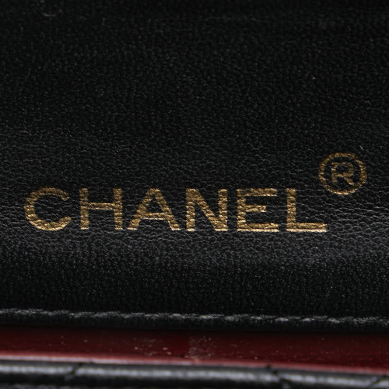 Chanel CC Quilted Leather Full Flap Bag Leather Shoulder Bag in Good condition