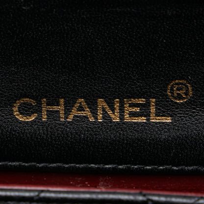 Chanel CC Quilted Leather Full Flap Bag Leather Shoulder Bag in Good condition