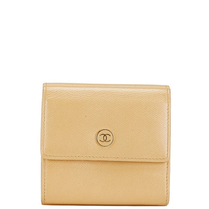 Chanel Coco Button Caviar Skin Wallet