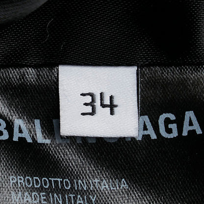 Balenciaga Houndstooth Wool Long Skirt