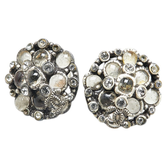 Chanel Coco Mark Rhinestone Earrings