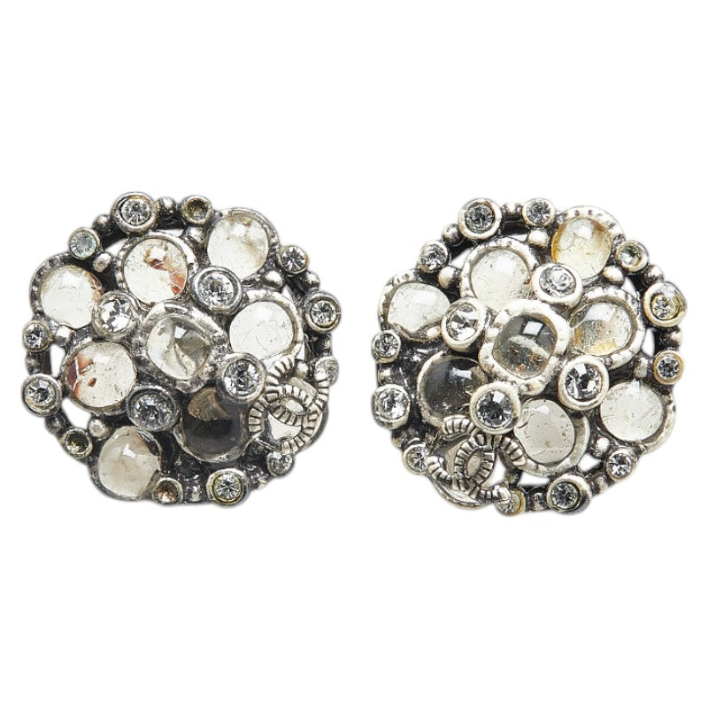 Chanel Coco Mark Rhinestone Earrings
