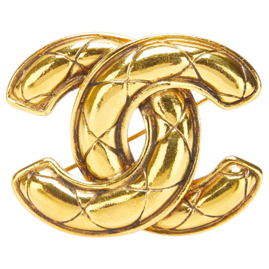 Chanel Coco Mark Matelasse Brooch