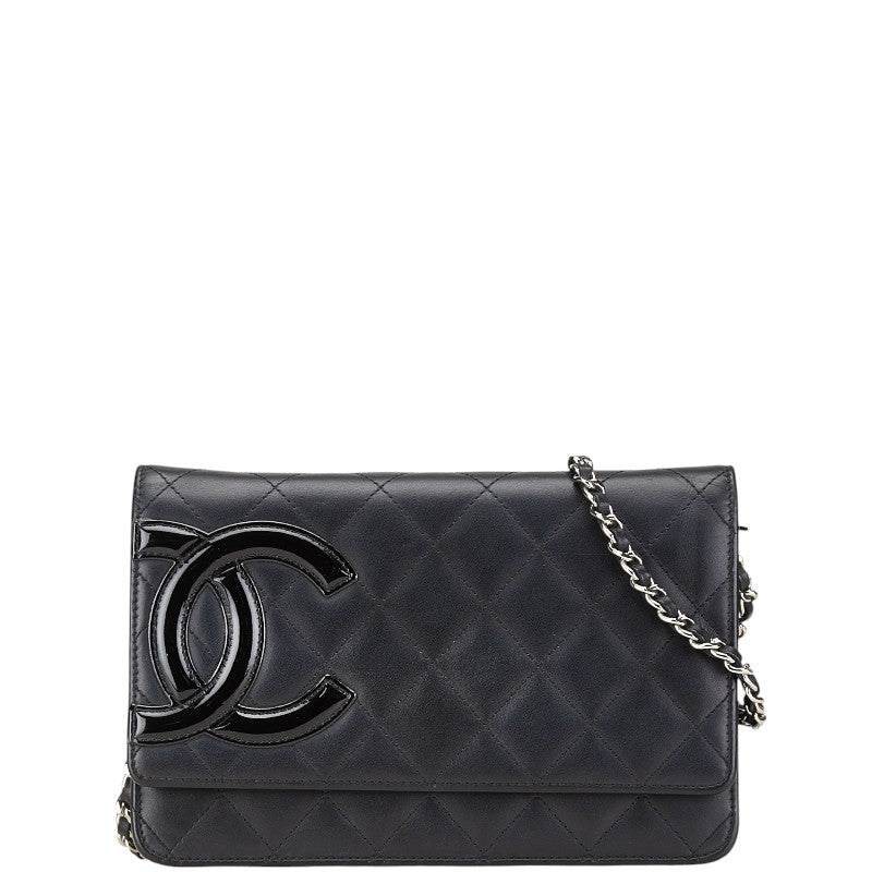Chanel Cambon Line Lambskin Chain Shoulder Bag
