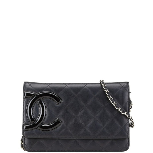 Chanel Cambon Line Lambskin Chain Shoulder Bag