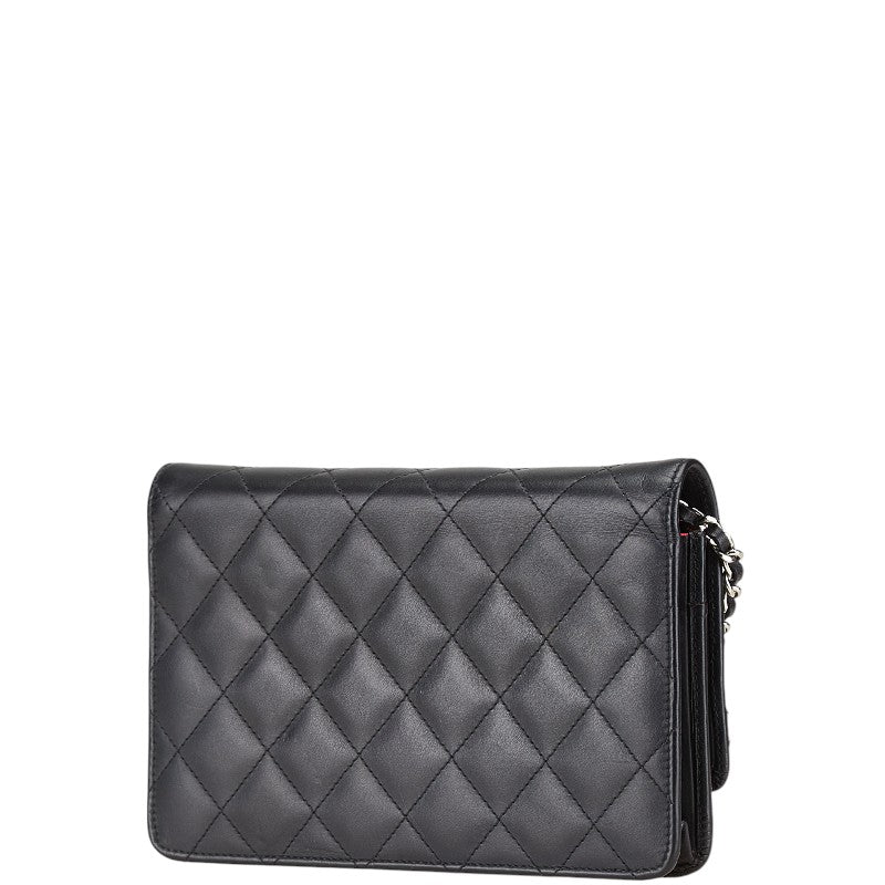 Chanel Cambon Line Lambskin Chain Shoulder Bag