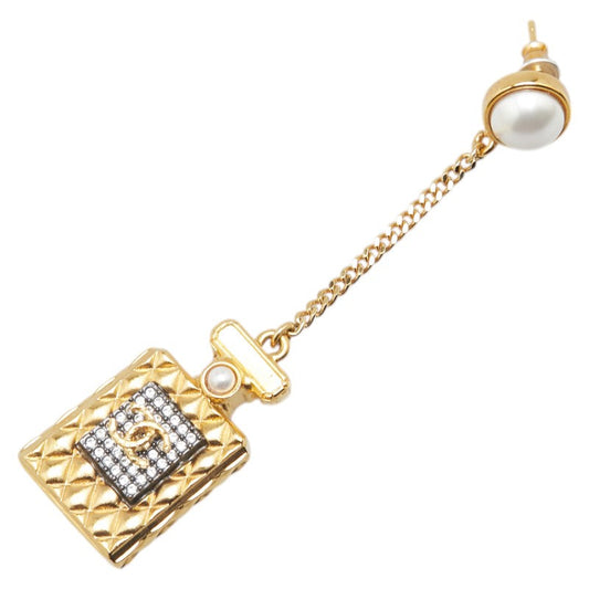 Chanel Coco Mark Perfume Bottle Earrings