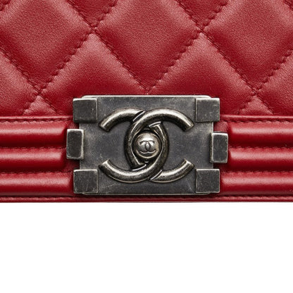 Chanel Boy Chanel Lambskin Shoulder Bag