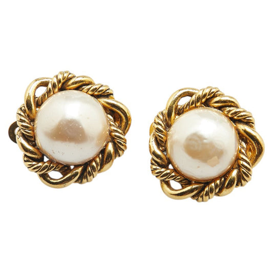 Chanel Vintage Pearl Earrings