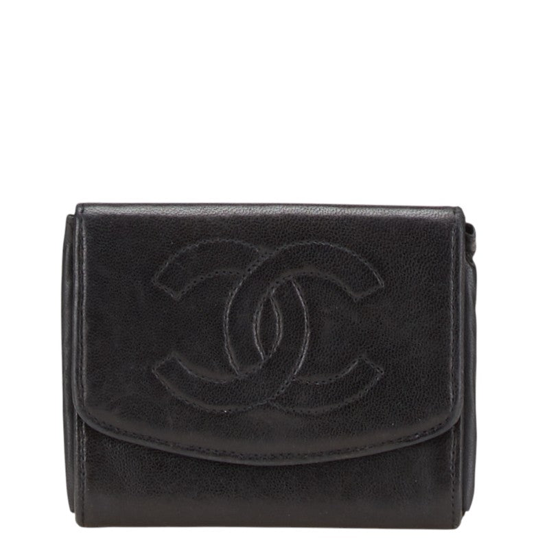 Chanel Coco Mark Leather Coin Case