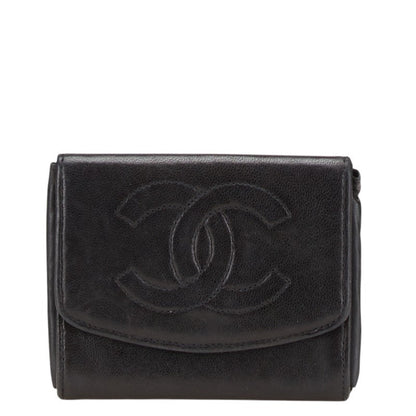 Chanel Coco Mark Leather Coin Case