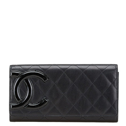 Chanel Cambon Line Matelasse Lambskin Long Wallet
