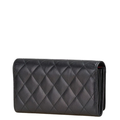 Chanel Cambon Line Matelasse Lambskin Long Wallet