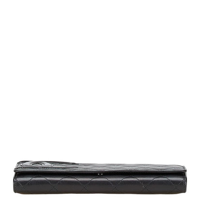 Chanel Cambon Line Matelasse Lambskin Long Wallet