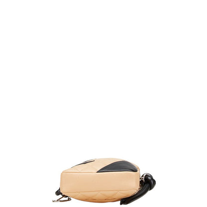 Chanel Cambon Line Coco Mark Lambskin Shoulder Bag