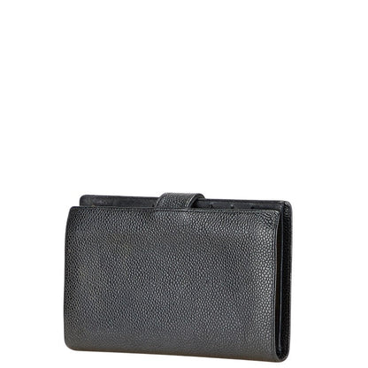 Chanel Coco Mark Caviar Long Wallet
