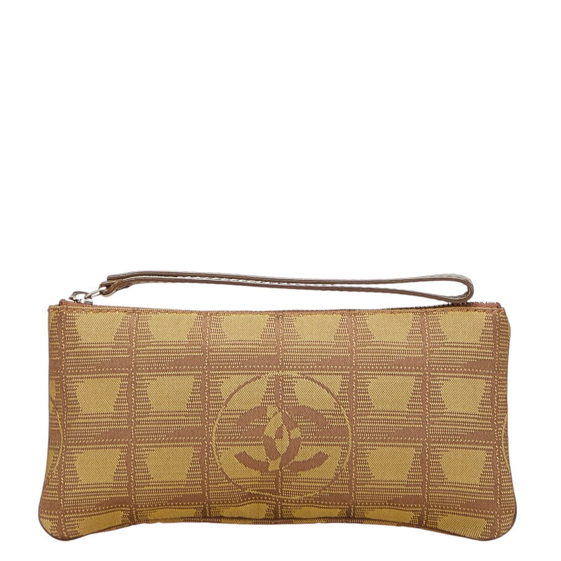 Chanel New Travel Line Canvas Leather Pouch