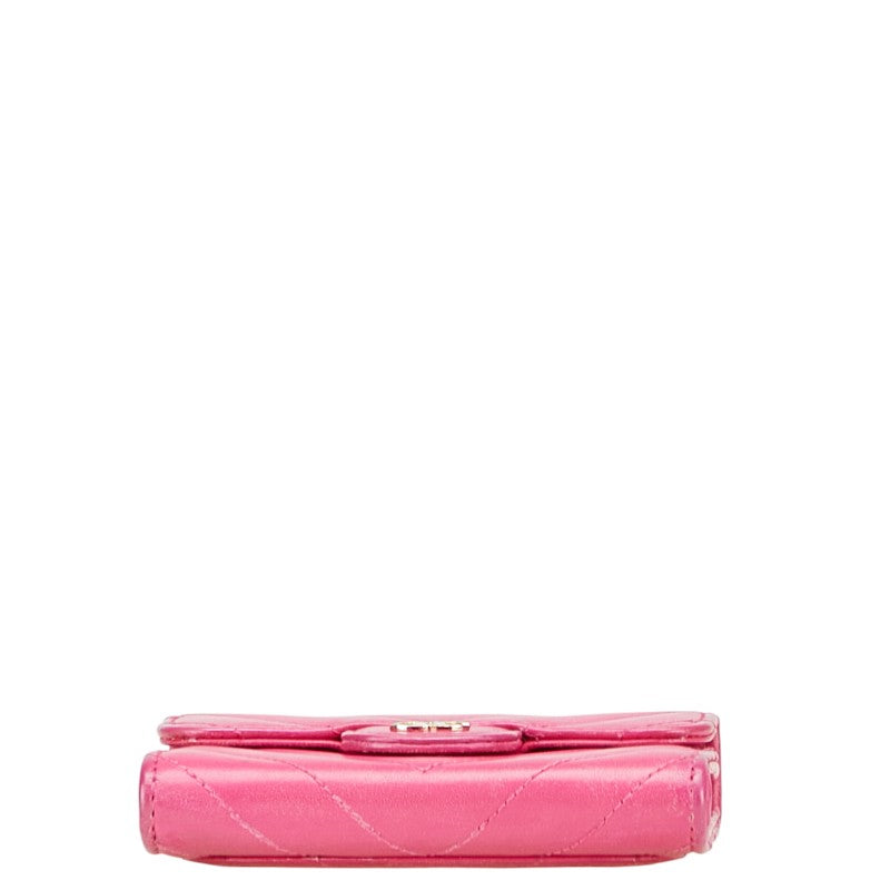 Chanel Coco Mark V Stitch Lambskin Coin Case Card Case