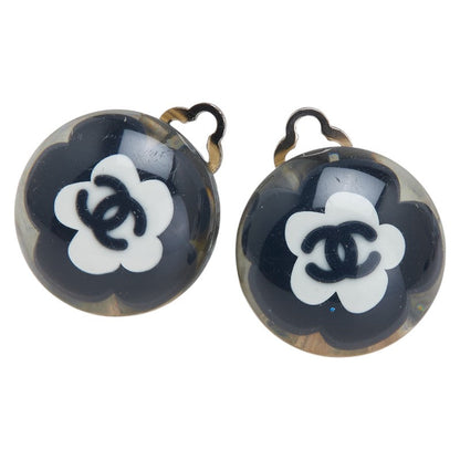 Chanel Coco Mark Camellia Earrings