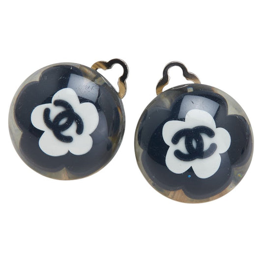 Chanel Coco Mark Camellia Earrings