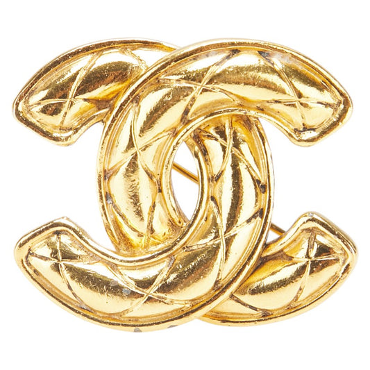 Chanel Coco Mark Matelasse Brooch