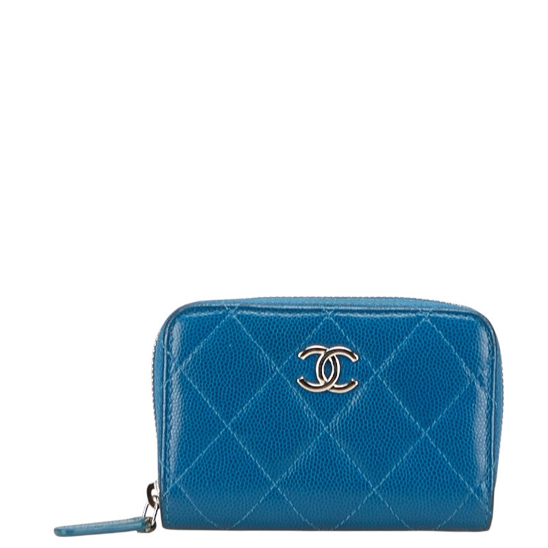 Chanel Coco Mark Matelasse Caviar Coin Case