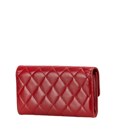 Chanel Matelasse Caviar Skin Long Wallet