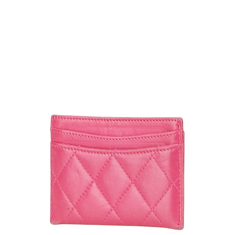 Chanel Coco Mark Matelassé Lambskin Card Case