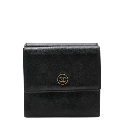 Chanel Coco Mark Leather Wallet