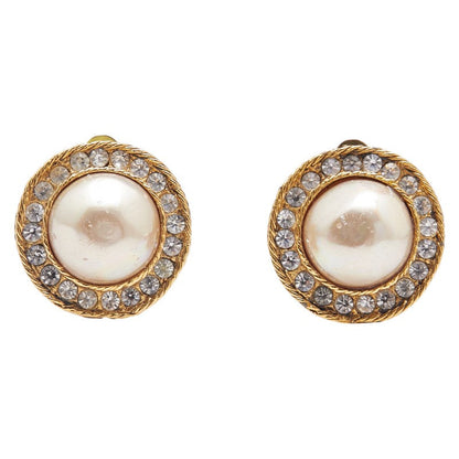 Chanel Vintage Faux Pearl Earrings