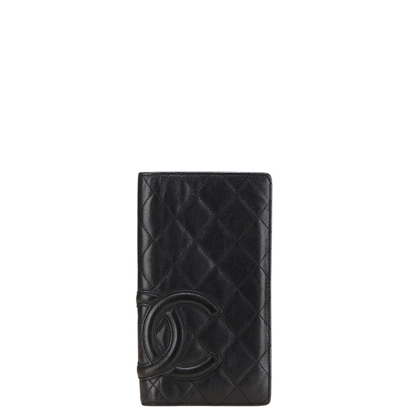 Chanel Cambon Line Lambskin Long Wallet