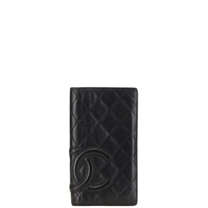 Chanel Cambon Line Lambskin Long Wallet